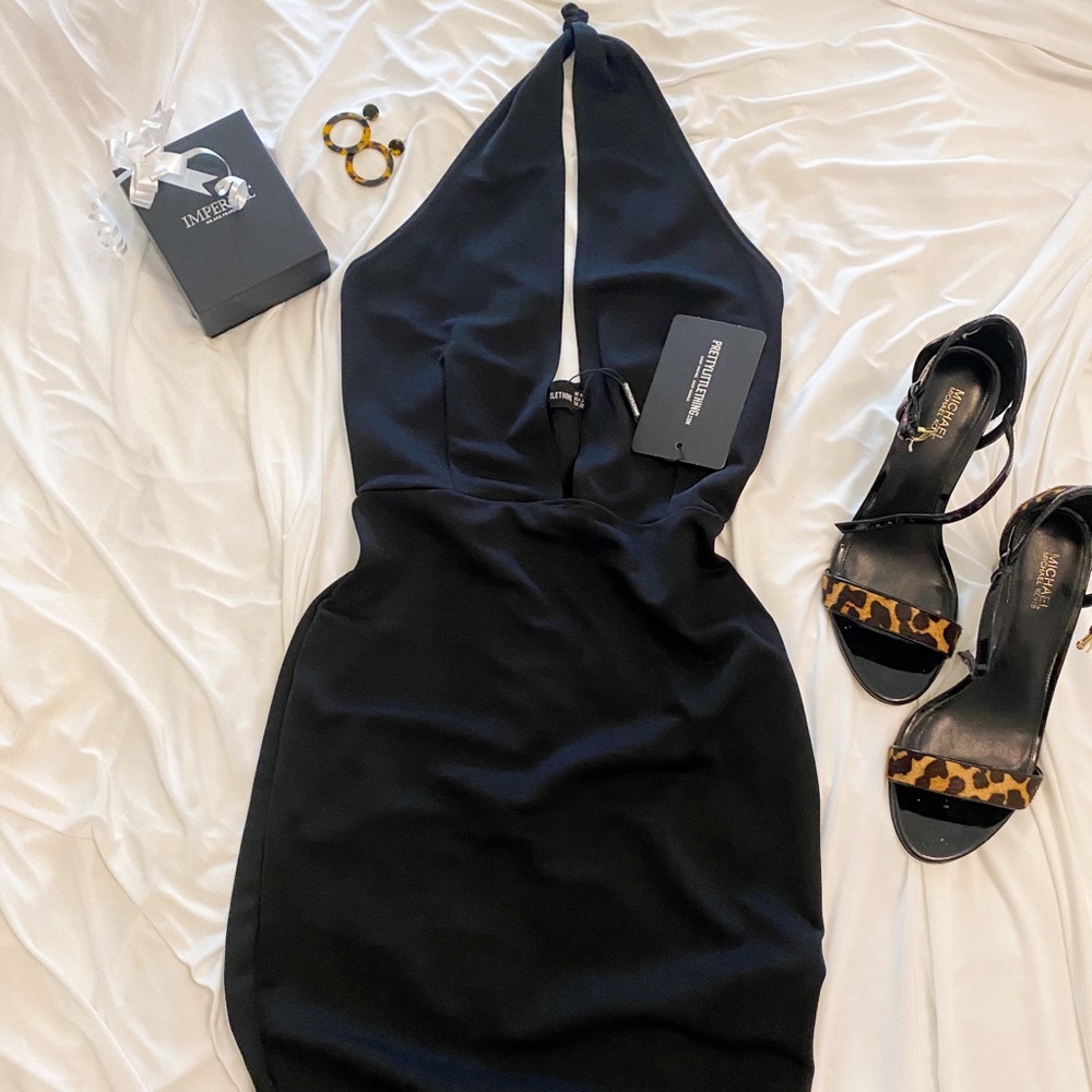 Sexy black tight dress